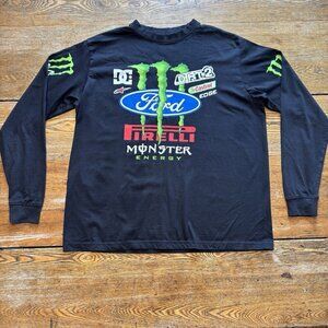Radana Tex Long Sleeve Shirt Mens S Black DcShoes Monster Energy Pirelli Ford